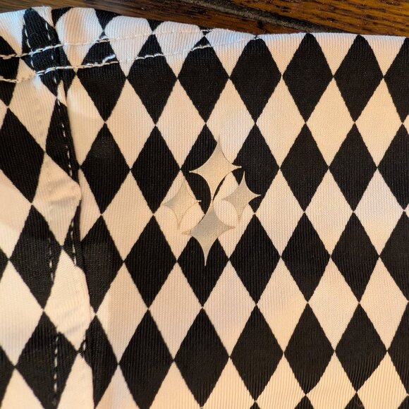 Jofit Black/White Diamond Sleeveless Golf Polo Size Large - Picture 7 of 8